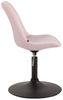 CLP 4er Set Esszimmerstühle Maverick Samt drehbar und stufenlos verstellbar,pink schwarz Bild 4