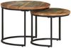 Couchtische, Sofatische 2 Stk. Altholz Massiv Bild 2