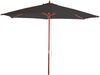 Sonnenschirm Florida, Gartenschirm Marktschirm, Ø 3m Polyester/Holz ~ anthrazit Bild 3