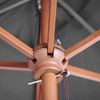 Sonnenschirm Florida, Gartenschirm Marktschirm, Ø 3m Polyester/Holz ~ anthrazit Bild 5