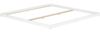 Weißes Niederflurbett 200x200 extra flach Holzbett Kiefer V-60.47W-20Rollrost inkl. Bild 2