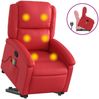 vidaXL Massagesessel mit Aufstehhilfe Rot Kunstleder 3204238 Bild 2