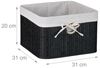 Relaxdays Aufbewahrungskorb Set aus Bambus Bild 4