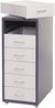 Rollcontainer Boston T851, Schubladenschrank Stahlschrank, 69x28x41cm 6 Schubladen ~ dunkelgrau weiß Bild 3