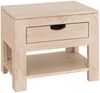 Nachttisch Akazie 50x35x45 white stone getüncht NATURE WHITE #91 Bild 5