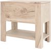 Nachttisch Akazie 50x35x45 white stone getüncht NATURE WHITE #91 Bild 3