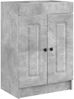 vidaXL Badezimmermöbel-Set Betongrau 56 x 37,5 x 81 cm Holzwerkstoff 3404167 Bild 4