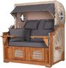 Strandkorb Komplettset - bene living - Ammersee Grande XL Teak - PE shell - Modell 551 - inkl. Liftersystem Bild 3
