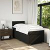 vidaXL Boxspringbett mit Matratze Schwarz 80x200 cm Stoff 3288010 Bild 4