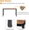 Computertisch 100x60x75 cm Holzplatte Metallgestell Home Office Esstisch Bild 3