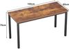 Computertisch 100x60x75 cm Holzplatte Metallgestell Home Office Esstisch Bild 2