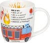 KÖNITZ 1172673026 Kid's Wissen Feuerwehr 230 ml aus Porzellan / Kinderbecher Bild 1