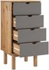vidaXL Schubladenschrank OTTA Braun & Grau 45x39x90 cm Massivholz 348580 Bild 4