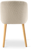 GOEURVANT 993 Esszimmerstühle 4er-Set, Webstoff - Beige Bild 5