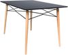 Sanotechnik Tisch, Holzfaser, schwarz, 120x80 cm Bild 1