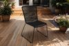 Gartenstuhl Outdoor-Seilstuhl Farbe Schwarz mit Eisen-Gestell in schwarz ISRA (6er Set) 136312699 Bild 2