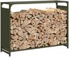 vidaXL Brennholzregal Olivgrün 90x28x65 cm Kaltgewalzter Stahl 864206 Bild 4