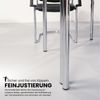 bümö Multifunktionstisch Buche, Tisch 80 x 80 cm, Tischfuß vierkant in schwarz - einfacher Tisch klein, Besprechungstisch System D-Serie, Konferenztisch, Meetingtisch, Mehrzwecktisch, Pausentisch, DQ08-6-D Bild 4