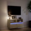 vidaXL TV-Wandschrank mit LED-Beleuchtung Sonoma-Eiche 80x31x45 cm 852329 Bild 5