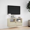 vidaXL TV-Wandschrank mit LED-Beleuchtung Sonoma-Eiche 80x31x45 cm 852329 Bild 4