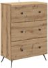 vidaXL Schubladenschrank Artisan-Eiche 66 x 34,5 x 90 cm Holzwerkstoff 895534 Bild 2