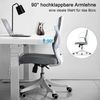 SIHOO Moderner ergonomischer Bürostuhl, Schreibtischstuhl, atmungsaktiv, Taillenstütze, anhebbare Armlehne ~ schwarz Bild 3