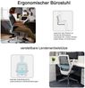 SIHOO Moderner ergonomischer Bürostuhl, Schreibtischstuhl, atmungsaktiv, Taillenstütze, anhebbare Armlehne ~ schwarz Bild 2