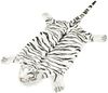 vidaXL Tigerfell Teppich Plüsch 144 cm Weiß 80169 Bild 5