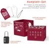 SURPRISA Geschenkbox Rätsel-Geschenkbox Happy Birthday mit Glitzer, originelle Geburtstagsbox mit Zahlenschloss zum Geburtstag Bild 2