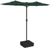 vidaXL Doppel-Sonnenschirm mit LED-Leuchten Grün 316x145 cm 362970 Bild 2