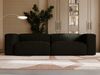 GRAINGOLD Sofa Landi, Couch mit Wellenfeder, mit Armlehnen, Cord-Stoff, Schwarz Bild 3