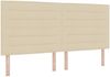 vidaXL Boxspringbett mit Matratze Creme 200 x 200 cm Stoff 3344021 Bild 5
