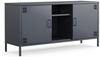 Metall Möbel Pera3, TV-Schrank 3 Regale - 130,5 x 40 x 64,5 cm Anthrazit Bild 2