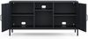 Metall Möbel Pera3, TV-Schrank 3 Regale - 130,5 x 40 x 64,5 cm Anthrazit Bild 4