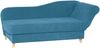 Recamiere mit Armteil rechts klappbar Katia Bezug Veloursstoff Buche natur / petrol 22700 Bild 2