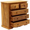 Kommode Jali 90x90x45 aus indischem Sheesham-Massivholz Bild 4