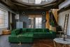 KAWOLA Sofa NEVADA Ecksofa Velvet smaragd Recamiere links 82 x 215 x 319 cm Bild 2
