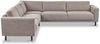 Home affaire Ecksofa Sveeva, L-Form, B. 288 cm, schwarze Metallfüße, langlebiger Webstoff, mit Wellenunterfederung, viele Farben Bild 2