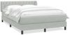 vidaXL Boxspringbett mit Matratze Hellgrau 160x210 cm Samt 3317781 Bild 2