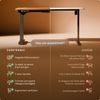 Desktronic HomePro Elektrisch höhenverstellbarer Schreibtisch 160x80cm Schwarz/Walnuss mit Memory-Funktion, Anti-Kollisions Technologie, USB-A und USB-C-Ladeanschlüssen Bild 5