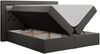 Boxspringbett - Doppelbett mit Multipocket-Matratze und LED - GOLD-6 - 200x200cm - Dunkelgrau Kunstleder - H4 Bild 4