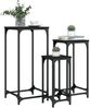 vidaXL Satztische 3 Stk. Schwarz Holzwerkstoff 838938 Bild 4