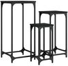 vidaXL Satztische 3 Stk. Schwarz Holzwerkstoff 838938 Bild 2