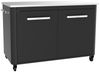 cozze®-Außentisch mit Edelstahltisch, 2 Türen und 4 Rädern Edelstahl/schwarz/grau Bild 5