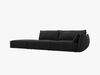 Micadoni Sofa Kaelle 4-Sitzer Links Chenille Over The Horizon Schwarz Bild 2