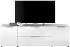 Stella Trading TV-Lowboard Santorin in Weiß, TV - TV Schrank für TV bis 65 Zoll mit viel Stauraum für Ihr Wohnzimmer - 180 x 55 x 40 cm (B/H/T) Bild 3