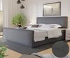 Boxspringbett Schlafzimmerbett CELES 160x220cm Stoff Brooklyn Anthrazit Bild 2