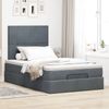 vidaXL Ottoman-Bett mit Matratzen Dunkelgrau 120x200 cm Samt 3313392 Bild 3