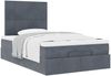 vidaXL Ottoman-Bett mit Matratzen Dunkelgrau 120x200 cm Samt 3313392 Bild 5