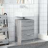 vidaXL Waschbeckenunterschrank Grau Sonoma 40x37x59 cm Holzwerkstoff 848106 Bild 3